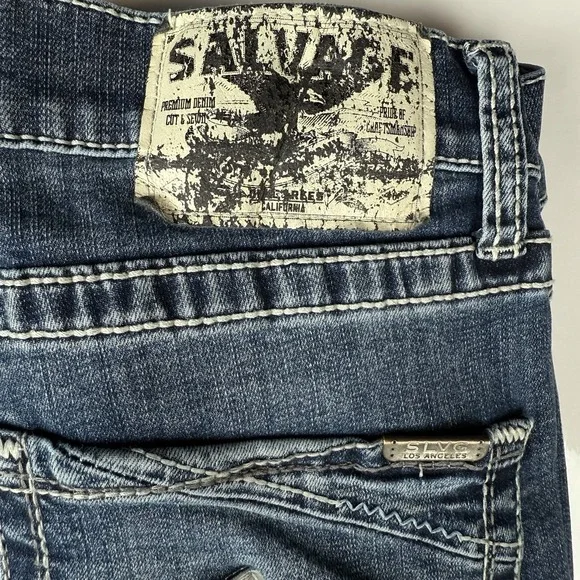 Salvage Supply Co for Buckle Mayhem Straight Fit  Jeans Men 34x32 - Picture 3 of 15